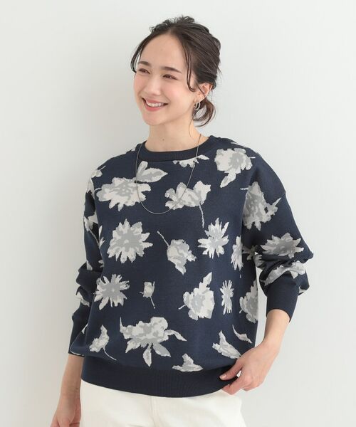 SHOO・LA・RUE / シューラルー ニット・セーター | フラワージャカードスポンデイッシュニット | 詳細9