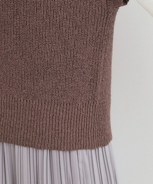 SHOO・LA・RUE / シューラルー ベスト | ざっくり感が大人かわいい 前あきニットベスト | 詳細18