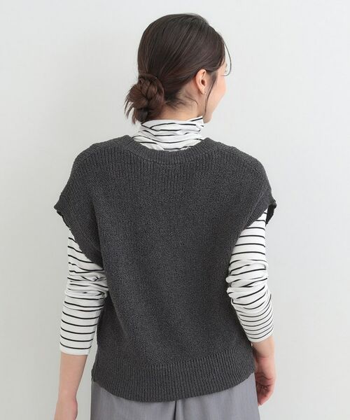 SHOO・LA・RUE / シューラルー ベスト | ざっくり感が大人かわいい 前あきニットベスト | 詳細6