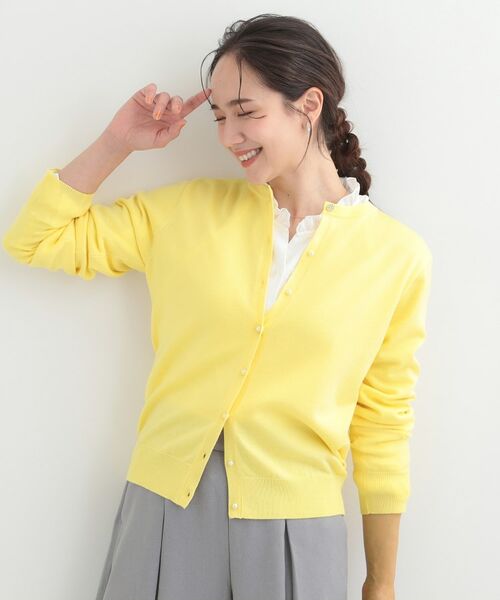 SHOO・LA・RUE / シューラルー カーディガン・ボレロ | 【洗える】シンプルきれい見え クルーネックカーディガン | 詳細1