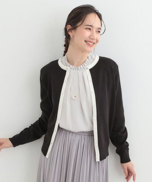SHOO・LA・RUE / シューラルー カーディガン・ボレロ | 【洗える】シンプルきれい見え クルーネックカーディガン | 詳細13