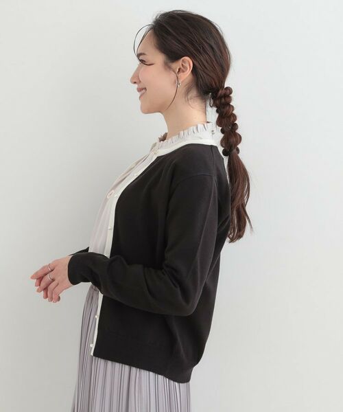SHOO・LA・RUE / シューラルー カーディガン・ボレロ | 【洗える】シンプルきれい見え クルーネックカーディガン | 詳細14