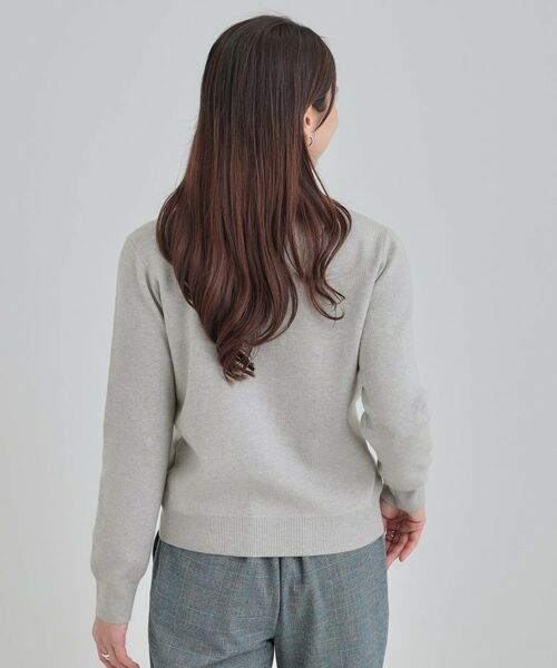 SHOO・LA・RUE / シューラルー カーディガン・ボレロ | 【洗える】すっきり見えでやわらかタッチなクルーネックカーディガン | 詳細2