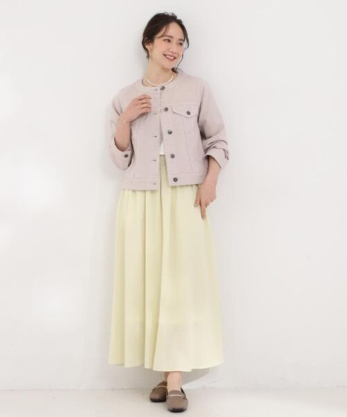 SHOO・LA・RUE / シューラルー Gジャン・デニムジャケット | 【SHOO・LA・RUE DENIM】大人のための ノーカラーデニムジャケット | 詳細28