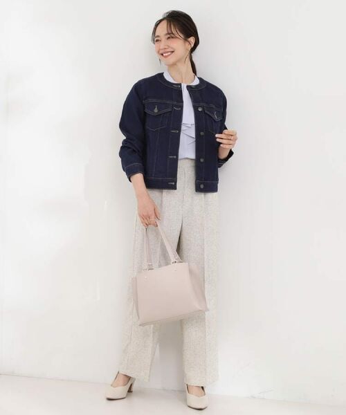 SHOO・LA・RUE / シューラルー Gジャン・デニムジャケット | 【SHOO・LA・RUE DENIM】大人のための ノーカラーデニムジャケット | 詳細29