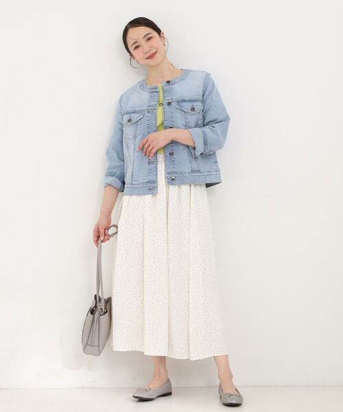 SHOO・LA・RUE / シューラルー Gジャン・デニムジャケット | 【SHOO・LA・RUE DENIM】大人のための ノーカラーデニムジャケット | 詳細30