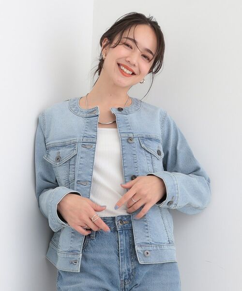 SHOO・LA・RUE / シューラルー Gジャン・デニムジャケット | 【SHOO・LA・RUE DENIM】ストレッチコンパクトデニムジャケット【CIRCRIC】 | 詳細5