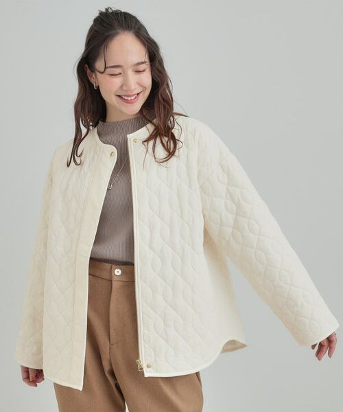 SHOO・LA・RUE / シューラルー ノーカラージャケット | キルトジャケット | 詳細1