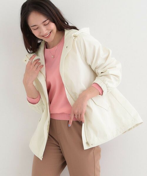 SHOO・LA・RUE / シューラルー レザーブルゾン・ジャケット | 【防花粉】マウンテンパーカー(オフホワイト(003))