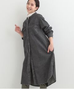 SHOO・LA・RUE / シューラルー ミニ丈・ひざ丈ワンピース | 【ライトオンスデニム】ロングシャツワンピース