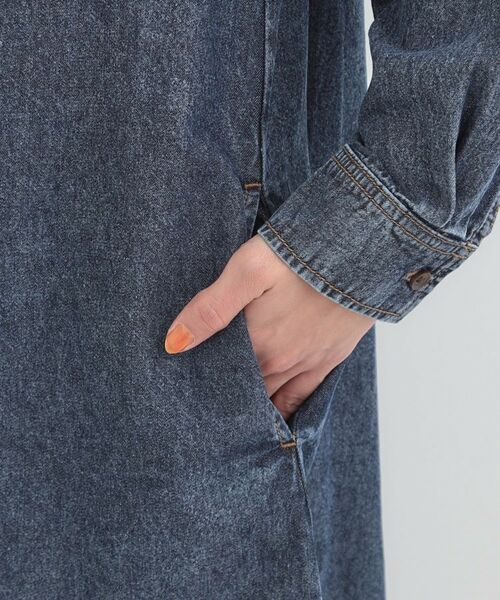 SHOO・LA・RUE / シューラルー ミニ丈・ひざ丈ワンピース | 【ライトオンスデニム】ロングシャツワンピース | 詳細17