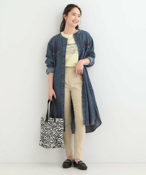 SHOO・LA・RUE / シューラルー ミニ丈・ひざ丈ワンピース | 【ライトオンスデニム/S-LL】体型カバーにも ロングデニムシャツワンピース | 詳細20