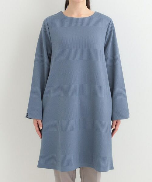 SHOO・LA・RUE / シューラルー チュニック | ラインジャカードAラインチュニックワンピース | 詳細13