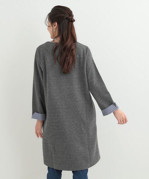 SHOO・LA・RUE / シューラルー チュニック | ラインジャカードAラインチュニックワンピース | 詳細2