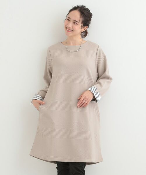 SHOO・LA・RUE / シューラルー チュニック | ラインジャカードAラインチュニックワンピース | 詳細6