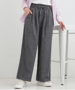 SHOO・LA・RUE / シューラルー デニムパンツ | 【ライトオンスデニム】着丈が選べる イージーワイドパンツ