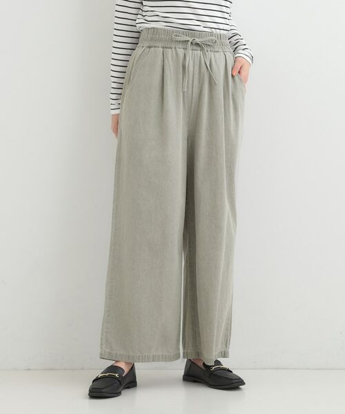 SHOO・LA・RUE / シューラルー デニムパンツ | 【ライトオンスデニム】着丈が選べる イージーワイドパンツ | 詳細1