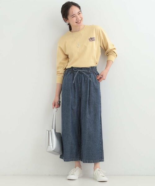 SHOO・LA・RUE / シューラルー デニムパンツ | 【着丈が選べる】ライトオンスデニムイージーワイドパンツ | 詳細27