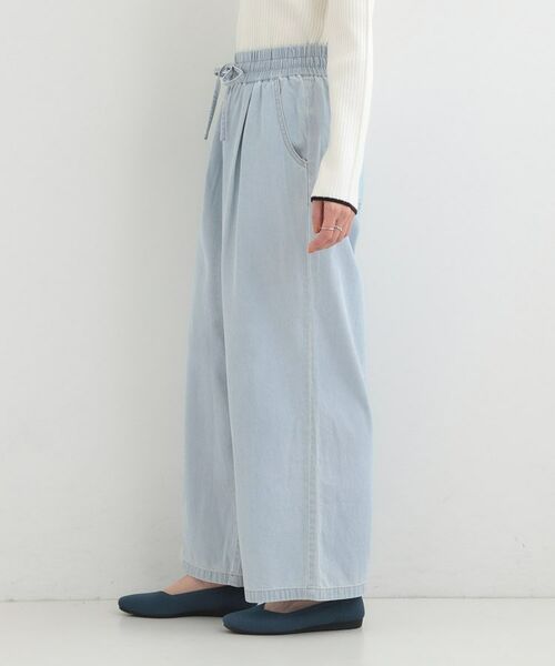 SHOO・LA・RUE / シューラルー デニムパンツ | 【ライトオンスデニム】着丈が選べる イージーワイドパンツ | 詳細6