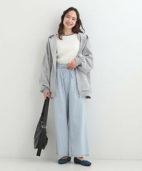SHOO・LA・RUE / シューラルー デニムパンツ | 【ライトオンスデニム】着丈が選べる イージーワイドパンツ | 詳細7