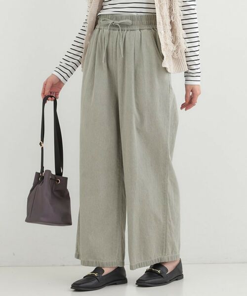 SHOO・LA・RUE / シューラルー デニムパンツ | 【ライトオンスデニム】着丈が選べる イージーワイドパンツ(ライトグレー(011))