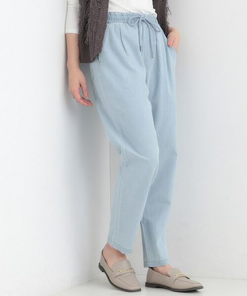 SHOO・LA・RUE / シューラルー デニムパンツ | 【ライトオンスデニム】イージーテーパードパンツ(ブルー(091))