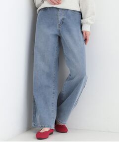 SHOO・LA・RUE / シューラルー デニムパンツ | 【SHOO WARM】あったか裏微起毛デニムワイドパンツ