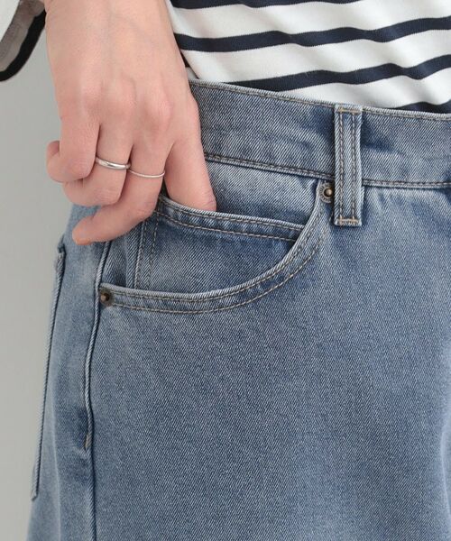 SHOO・LA・RUE / シューラルー デニムパンツ | 【SHOO WARM】あったか裏微起毛デニムワイドパンツ | 詳細16