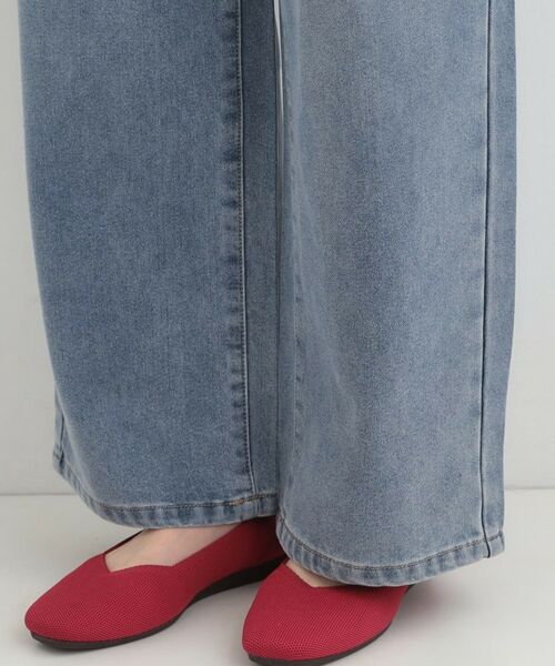 SHOO・LA・RUE / シューラルー デニムパンツ | 【SHOO WARM】あったか裏微起毛デニムワイドパンツ | 詳細17