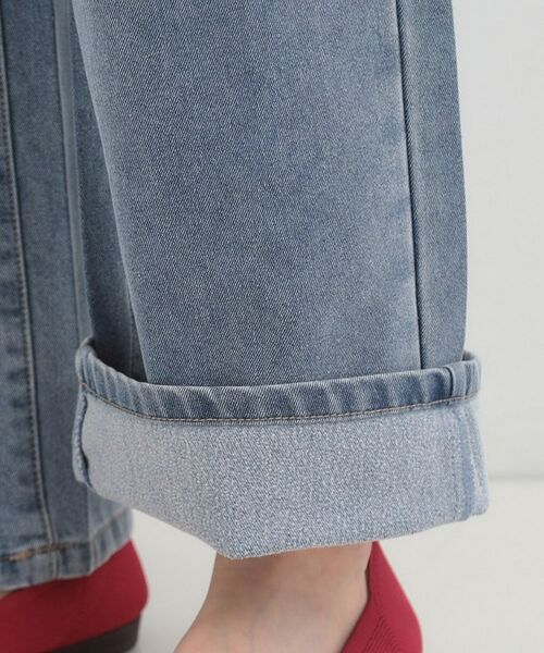 SHOO・LA・RUE / シューラルー デニムパンツ | 【SHOO WARM】あったか裏微起毛デニムワイドパンツ | 詳細18