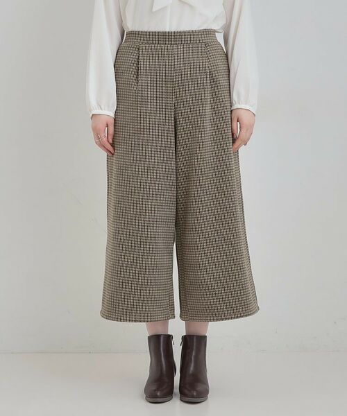 SHOO・LA・RUE / シューラルー ショート・ハーフ・半端丈パンツ | あったか裏起毛ポンチガウチョパンツ | 詳細9