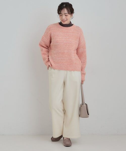 SHOO・LA・RUE / シューラルー パンツ | あったかカットツイルワイドパンツ | 詳細3