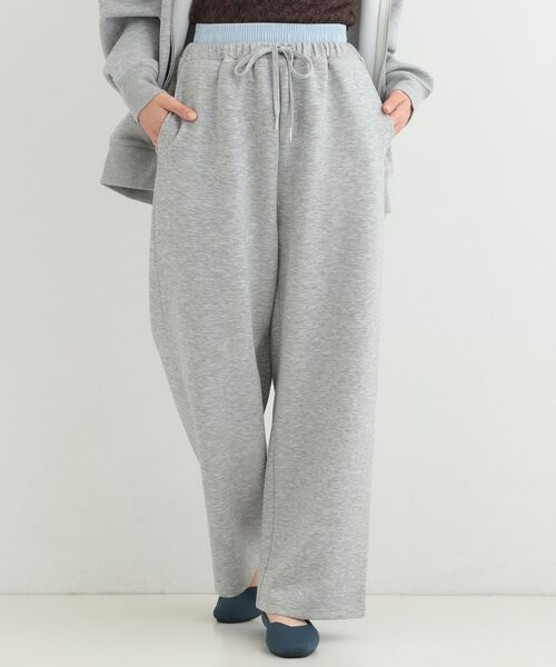 SHOO・LA・RUE / シューラルー パンツ | なめらかタッチダンボール レイヤードパンツ（グレー(012)）