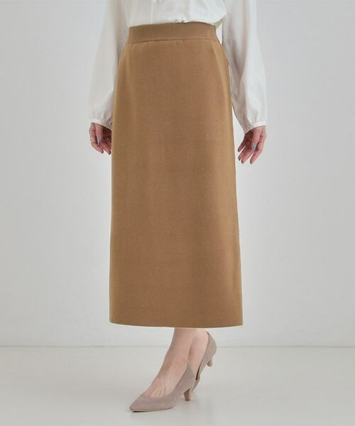 SHOO・LA・RUE / シューラルー ロング・マキシ丈スカート | 【洗える/セットアップ可/毛玉になりにくい】ニットナロースカート | 詳細6