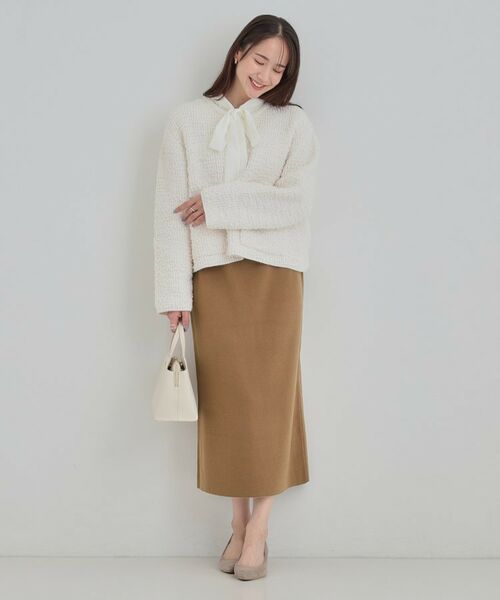 SHOO・LA・RUE / シューラルー ロング・マキシ丈スカート | 【洗える/セットアップ可/毛玉になりにくい】ニットナロースカート | 詳細8