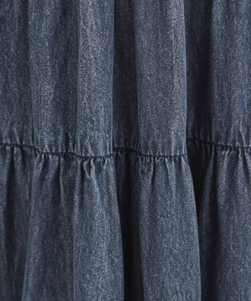 SHOO・LA・RUE / シューラルー デニムスカート | 【ライトオンスデニム】ティアードロングスカート | 詳細12