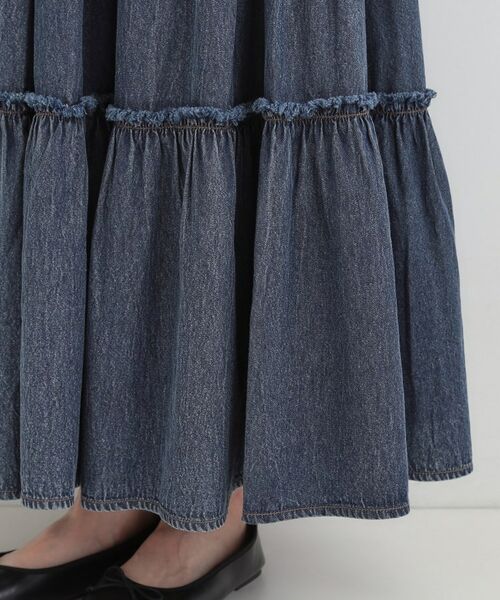 SHOO・LA・RUE / シューラルー デニムスカート | 【ライトオンスデニム】ティアードロングスカート | 詳細17