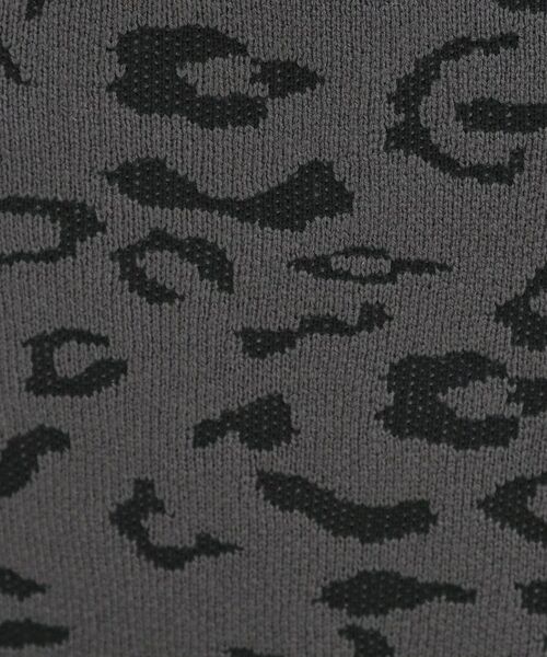 SHOO・LA・RUE / シューラルー ロング・マキシ丈スカート | ヒョウ柄ニットナロースカート | 詳細4