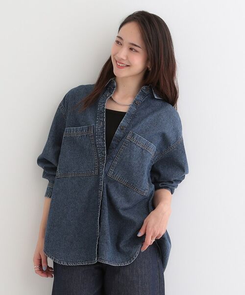 SHOO・LA・RUE / シューラルー シャツ・ブラウス | 【ライトオンスデニム】BIGポケットシャツ【CIRCRIC】 | 詳細10