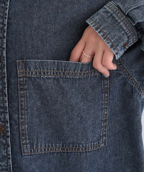 SHOO・LA・RUE / シューラルー シャツ・ブラウス | 【ライトオンスデニム】BIGポケットシャツ【CIRCRIC】 | 詳細19