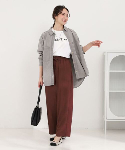 SHOO・LA・RUE / シューラルー シャツ・ブラウス | 【洗濯機可/体型カバー】こなれ感をプラスする BIGポケットやわらかデニムシャツ | 詳細24