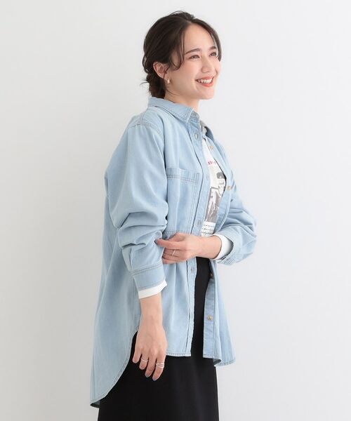 SHOO・LA・RUE / シューラルー シャツ・ブラウス | 【ライトオンスデニム】BIGポケットシャツ【CIRCRIC】 | 詳細6