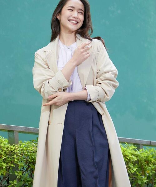 SHOO・LA・RUE / シューラルー トレンチコート | 【S-LL/撥水】通勤やお出かけにも活躍 ロングトレンチコート | 詳細25