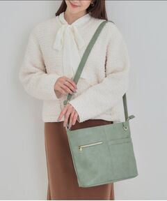 SHOO・LA・RUE / シューラルー ショルダーバッグ | 【8ポケット】フロント切り替えショルダーバッグ