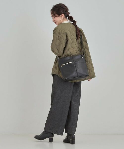 SHOO・LA・RUE / シューラルー ショルダーバッグ | 【8ポケット】フロント切り替えショルダーバッグ | 詳細2