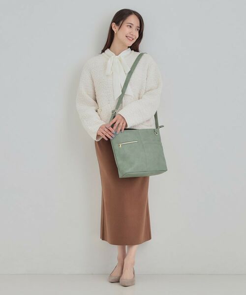 SHOO・LA・RUE / シューラルー ショルダーバッグ | 【8ポケット】フロント切り替えショルダーバッグ | 詳細4