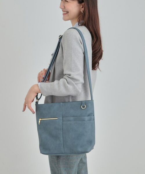 SHOO・LA・RUE / シューラルー ショルダーバッグ | 【8ポケット】フロント切り替えショルダーバッグ | 詳細9