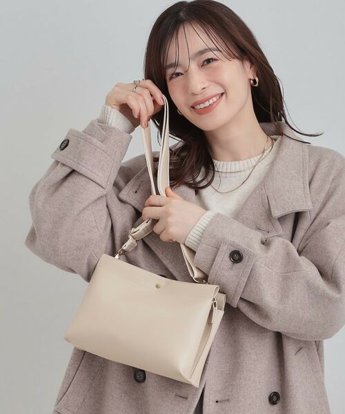 SHOO・LA・RUE / シューラルー ショルダーバッグ | 配色ベルト3層ショルダーバッグ(アイボリー(004))