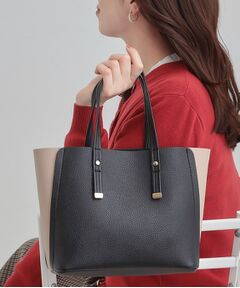 SHOO・LA・RUE / シューラルー トートバッグ | 【軽量】ハンドル金具配色トートバッグ