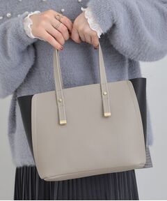SHOO・LA・RUE / シューラルー トートバッグ | 【軽量】ハンドル金具配色トートバッグ
